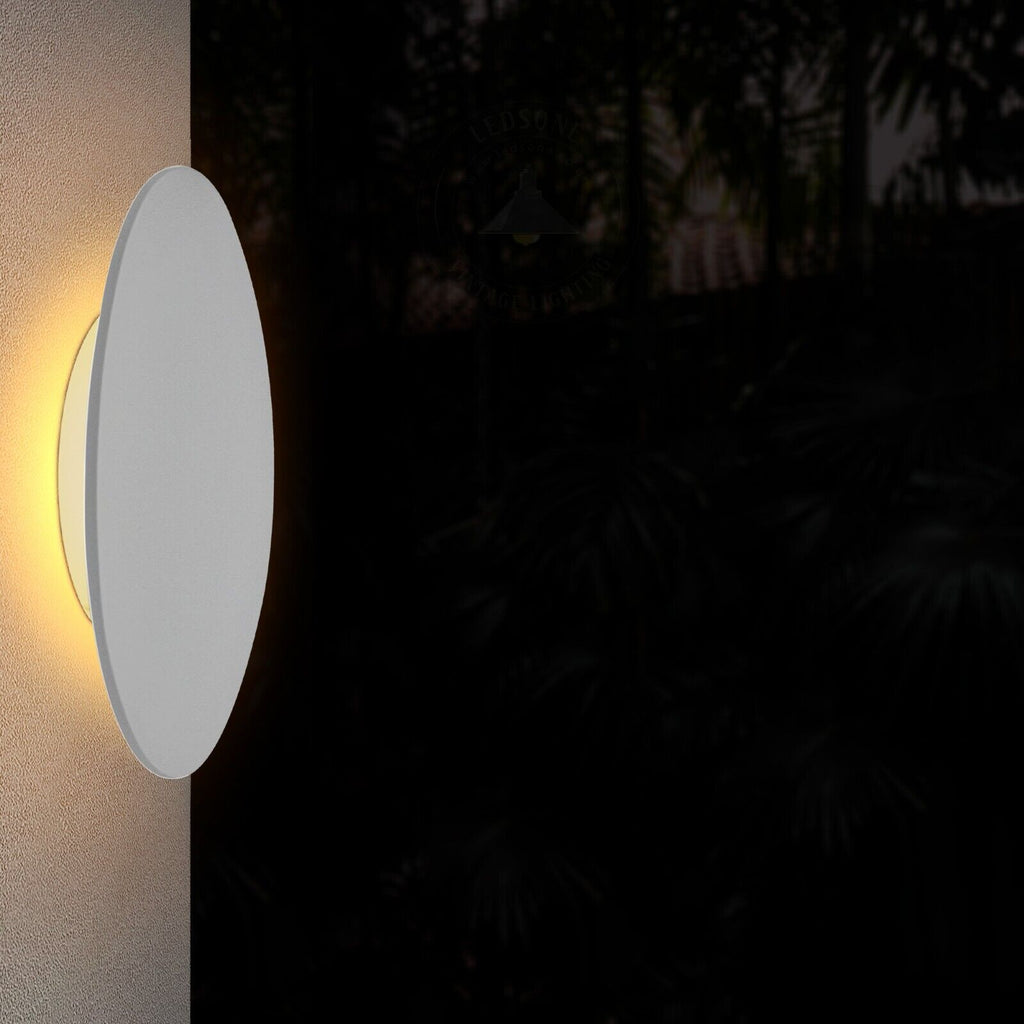 Modern 10W Round LED Wall Light Indoor & Outdoor Use ~5986