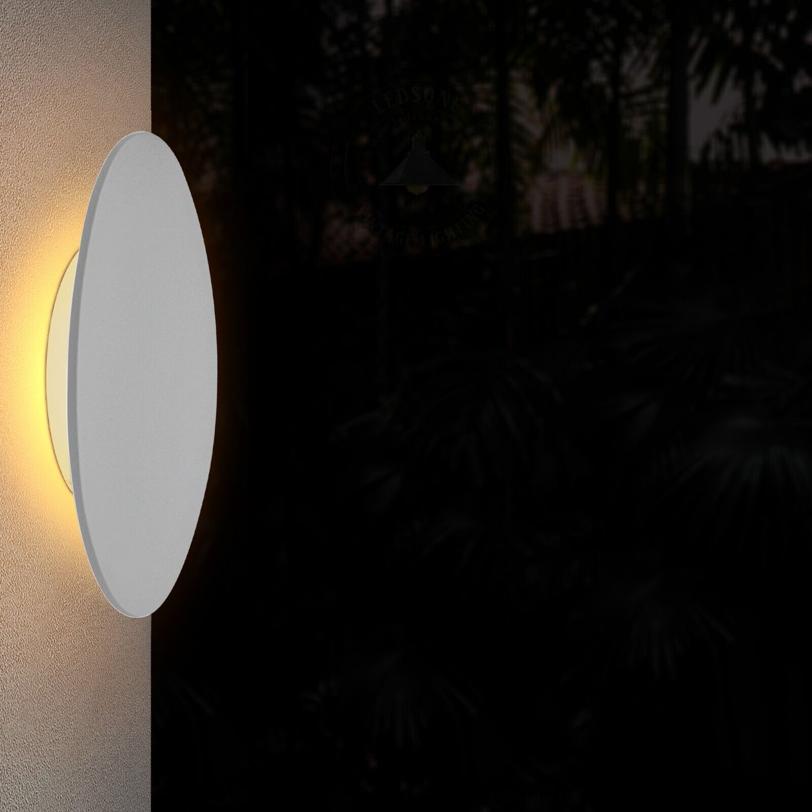 Modern 10W Round LED Wall Light Indoor & Outdoor Use ~5986