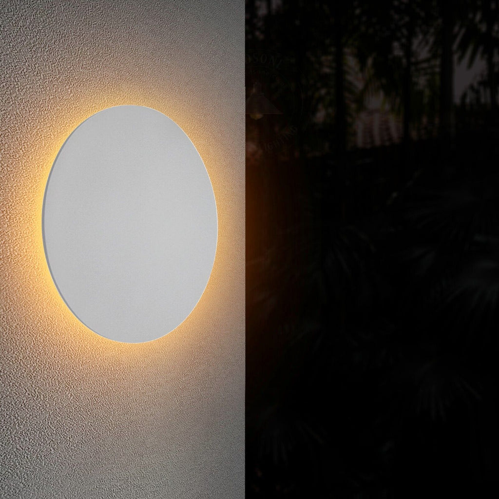 Modern 10W Round LED Wall Light Indoor & Outdoor Use ~5986