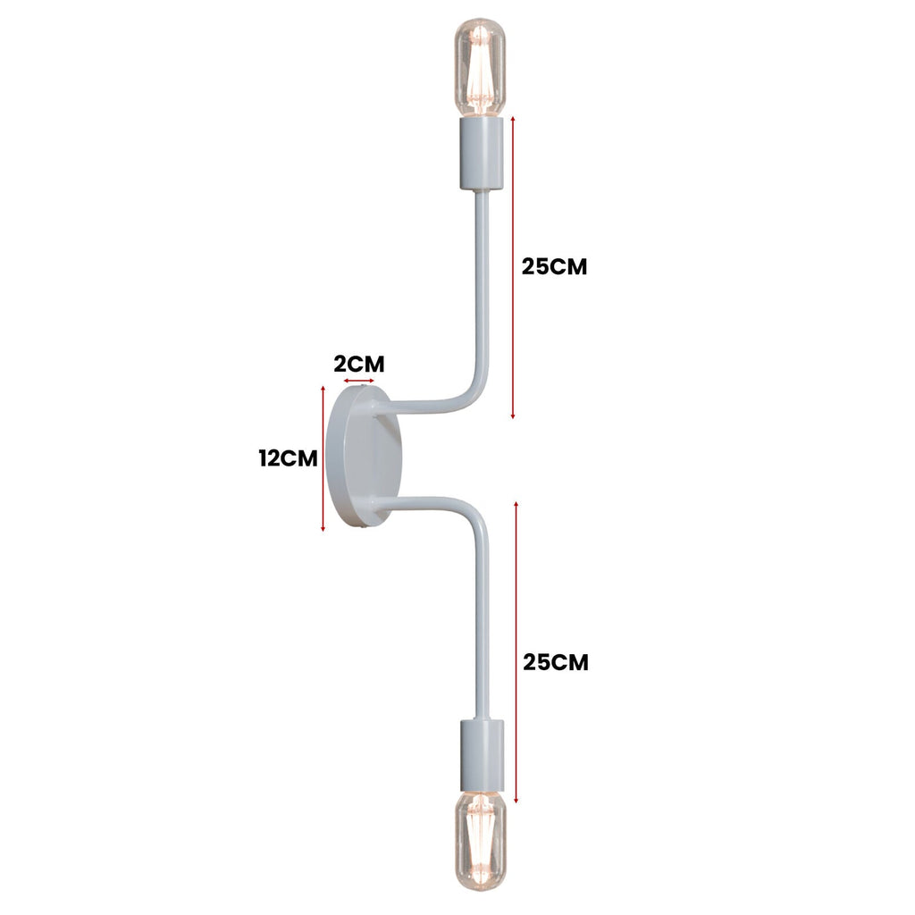 Modern Industrial LED Up Down Wall Sconce Light Fixture E27 Socket