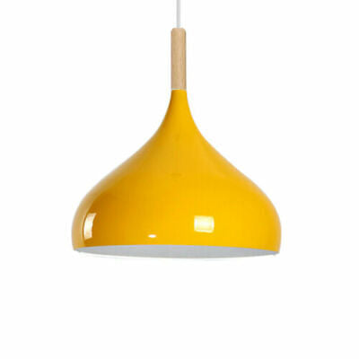 Modern Industrial Metal Dome Pendant Ceiling Light Multi-Color Shade Hanging Lamp