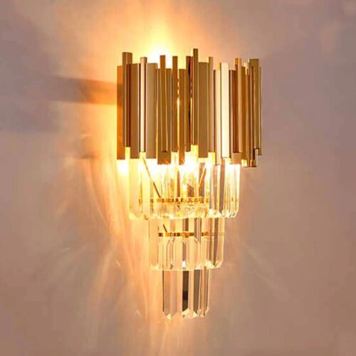 Luxury Modern Gold Crystal Chandelier for Living Room Dining Bedroom Lighting
