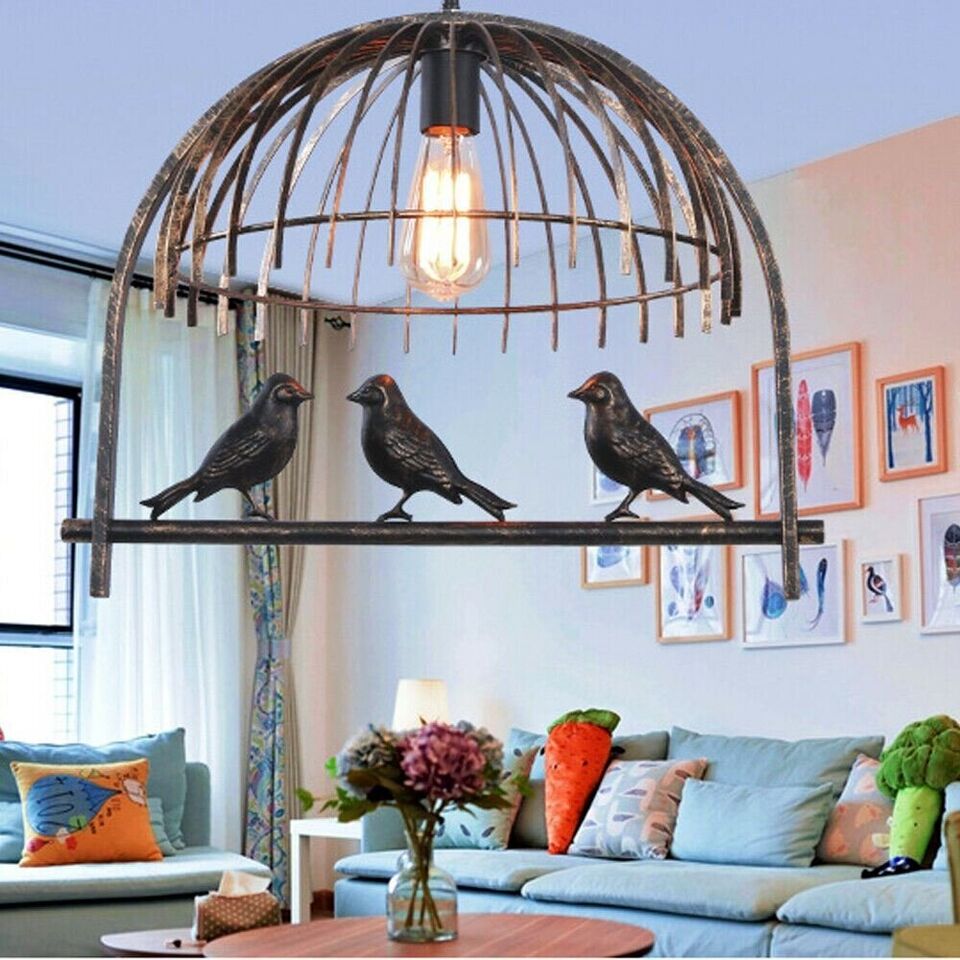 Industrial Bird Cage Ceiling Chandelier Loft Pendant Light ~3151