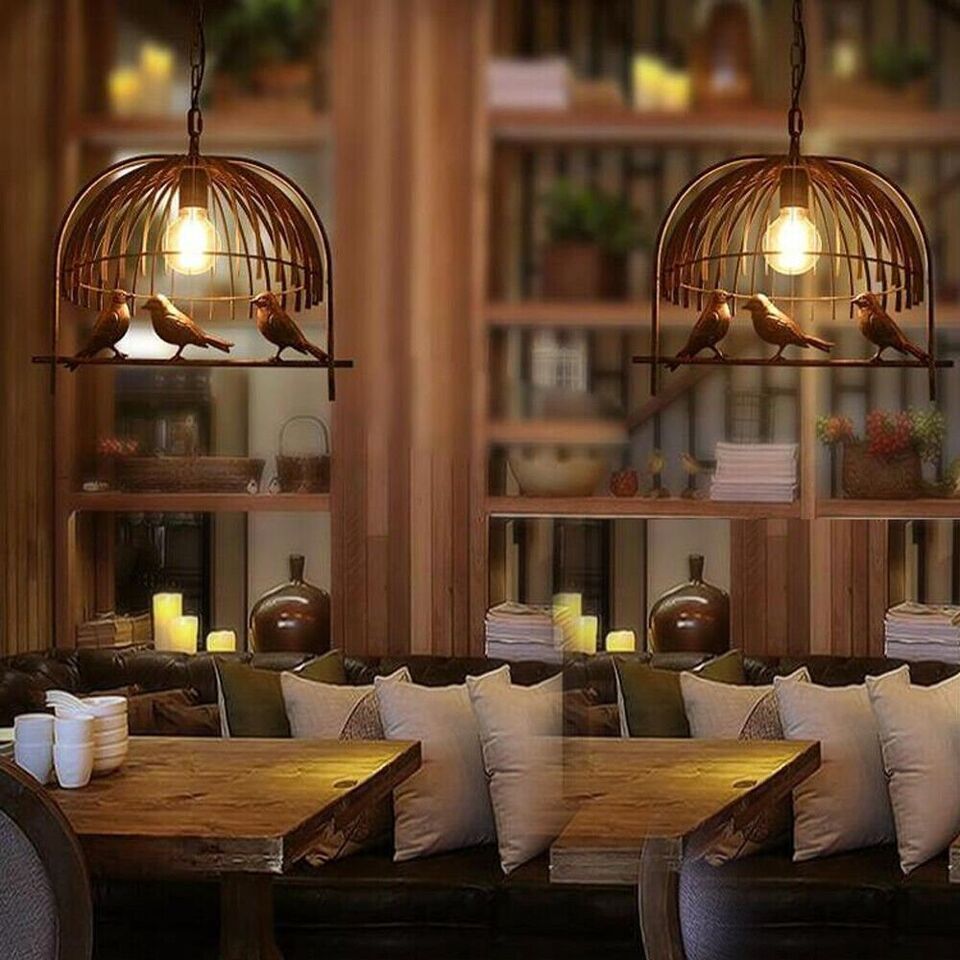 Industrial Bird Cage Ceiling Chandelier Loft Pendant Light ~3151