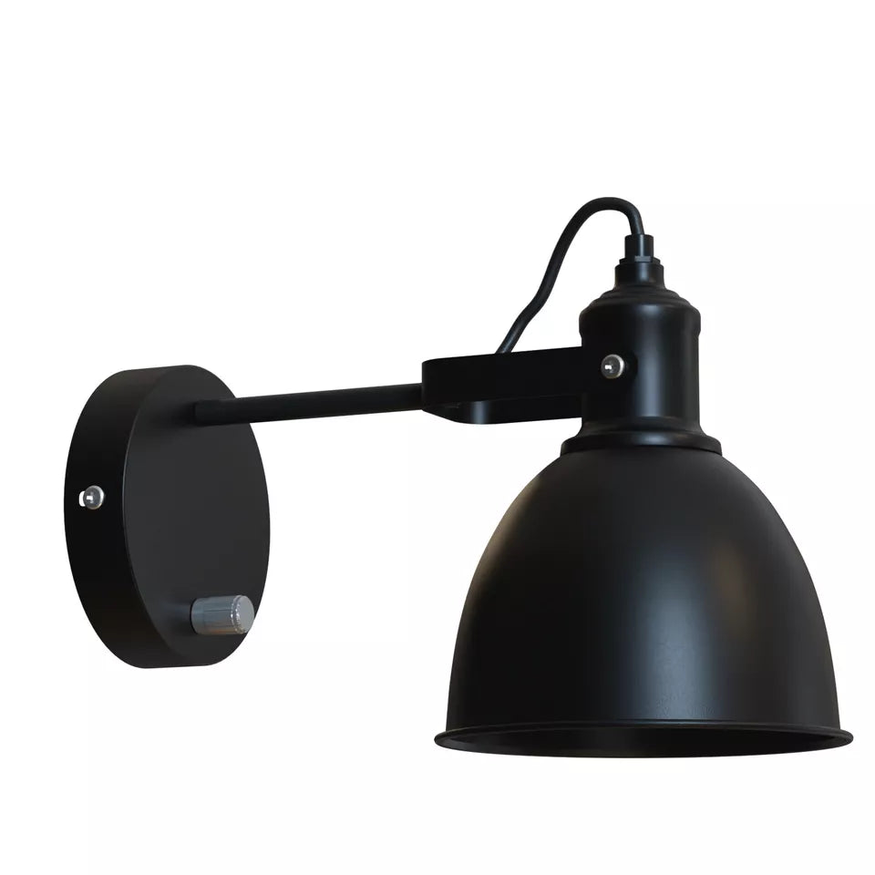 Industrial Adjustable Swivel Wall Sconce with Dimmer Switch for Custom Lighting