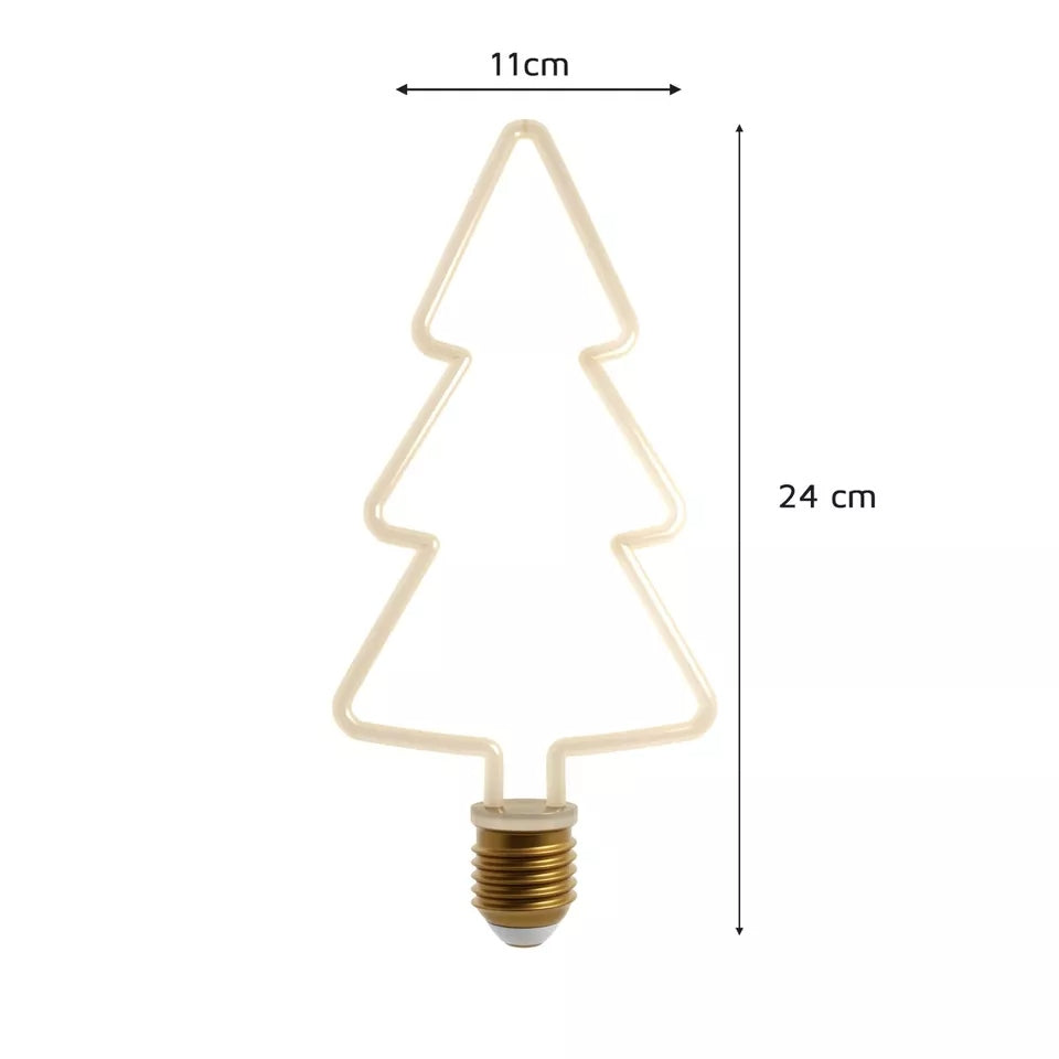 Festive LED Christmas Decorative Bulbs Warm White E27 Base Assorted Shapes