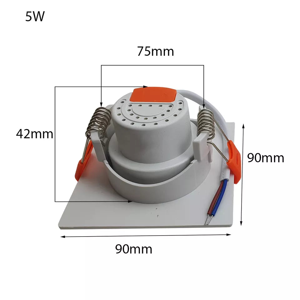 Modern Ultra Slim Recessed LED Tilt Angle Ceiling Spot Light Cool White