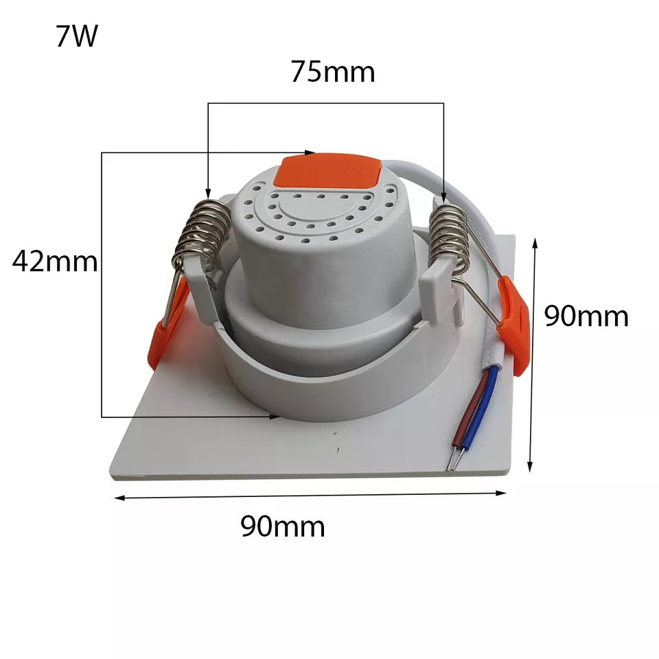 Modern Ultra Slim Recessed LED Tilt Angle Ceiling Spot Light Cool White