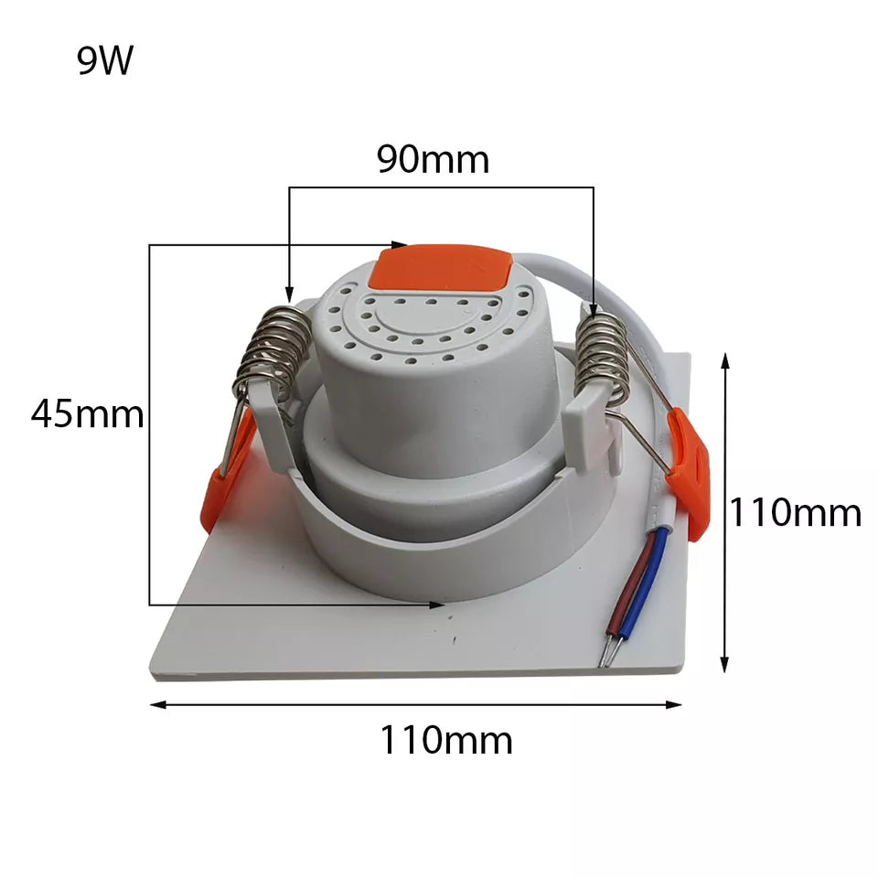 Modern Ultra Slim Recessed LED Tilt Angle Ceiling Spot Light Cool White