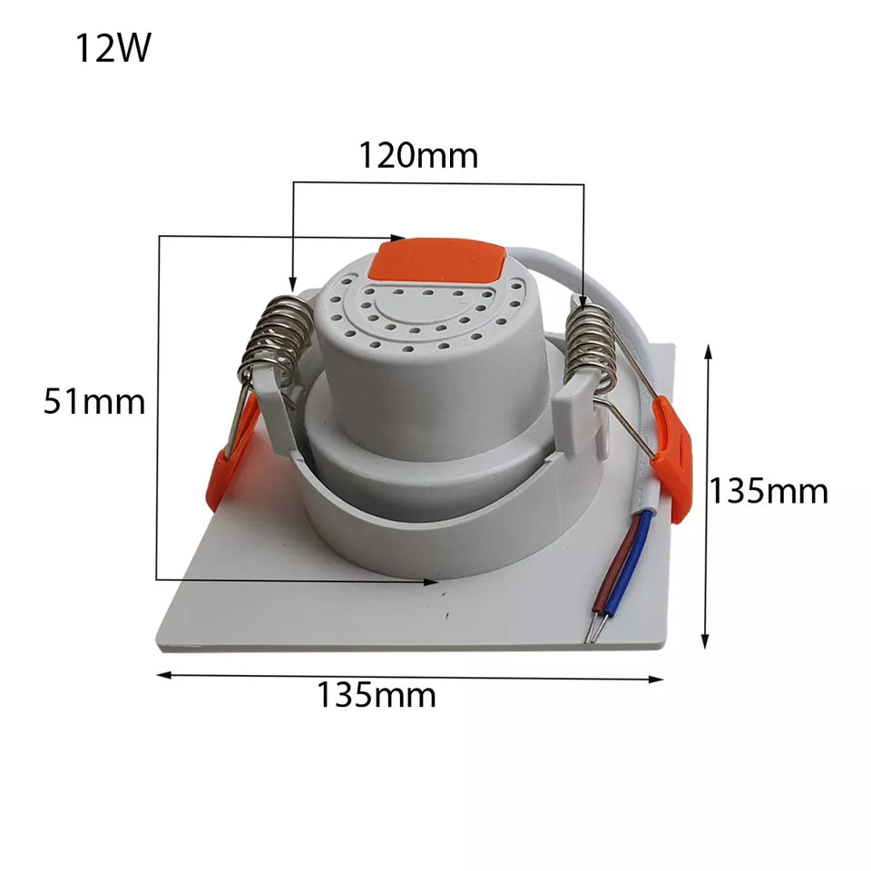 Modern Ultra Slim Recessed LED Tilt Angle Ceiling Spot Light Cool White