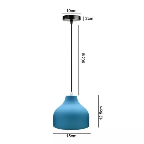 Modern Industrial Metal Lampshade E27 Ceiling Pendant Light Fixture White
