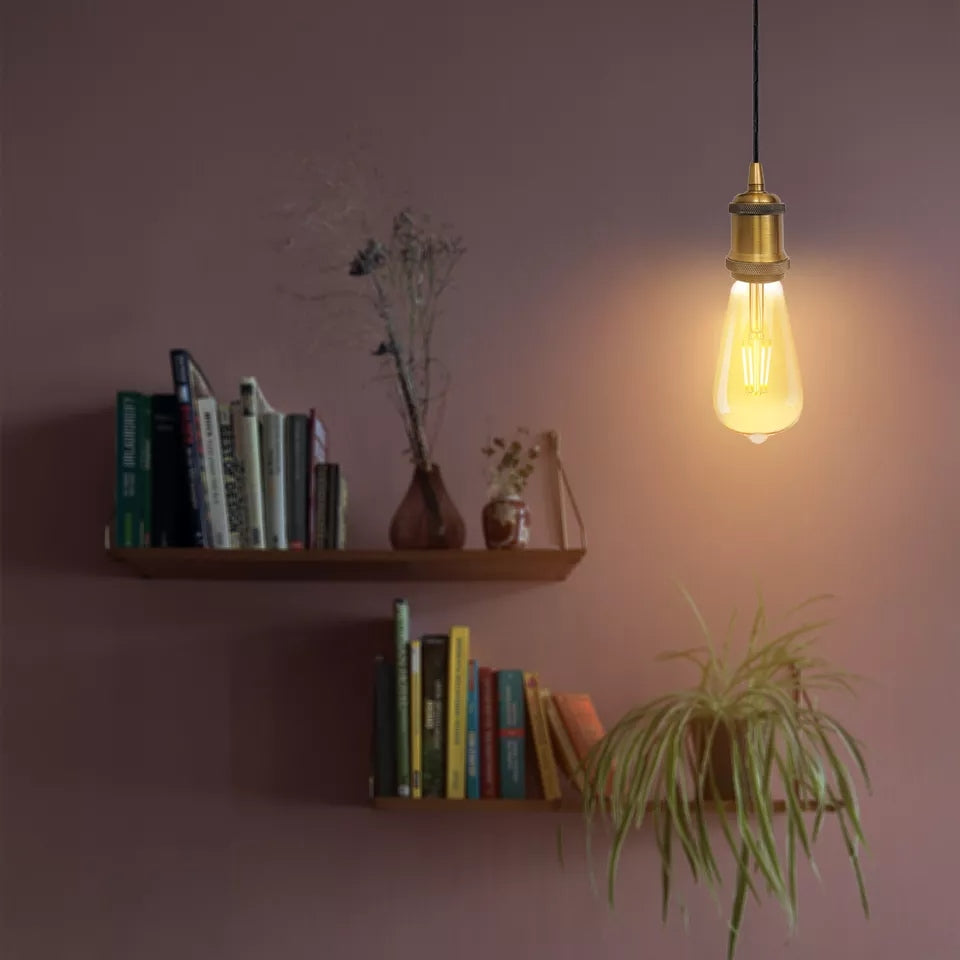 Adjustable Industrial Vintage Metal Pendant Ceiling Light, E27 Bulb Compatible
