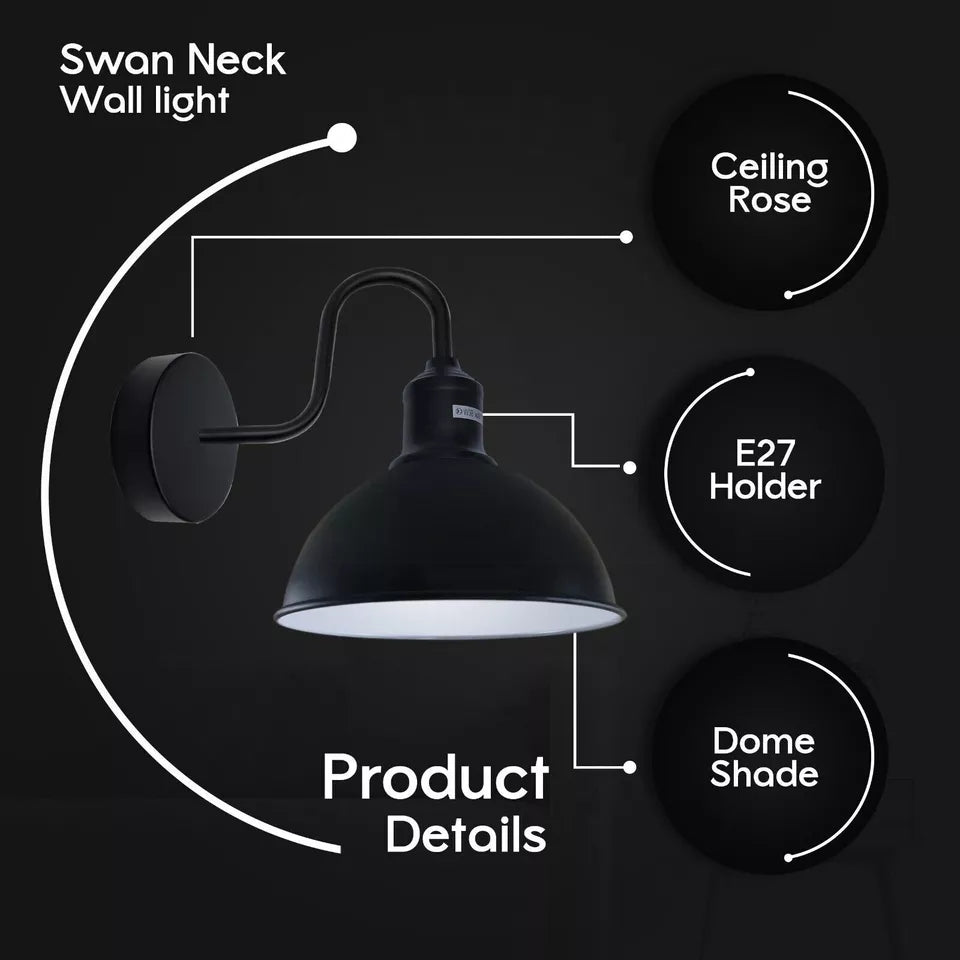 Vintage Industrial Wall Light Retro E27 Sconce Fixture~ 5705