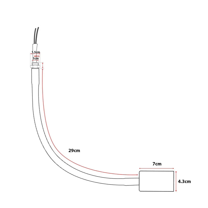 2 pack Vintage Flexible Ceiling Light in  Black and White~6208