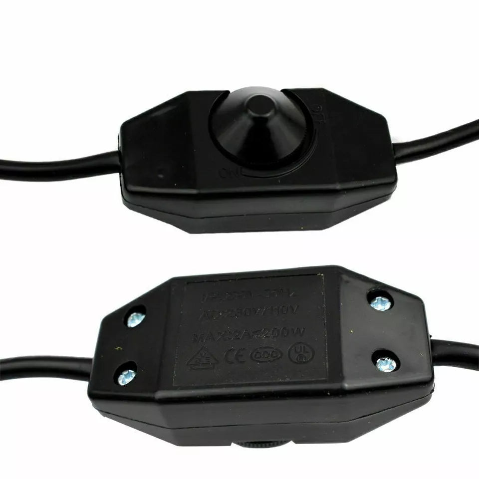 Dimmable Plug-in Wall Light Kit with UK Plug and Flexible Power Cord