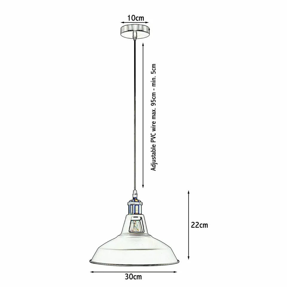 Metal Ceiling Pendant Light LED Modern Lamp Shade Hanging Lamp ~5870