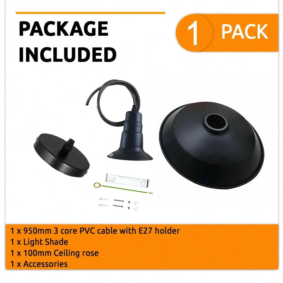 Retro Metal Industrial Ceiling Pendant | Modern Hanging Light~5838