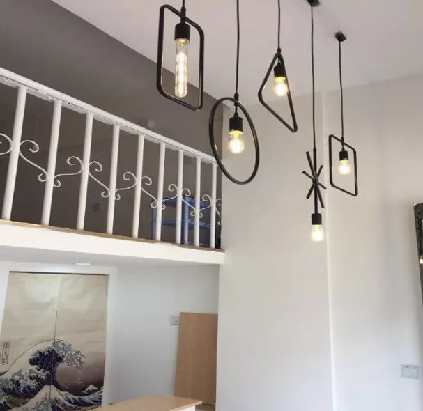 Ceiling Pendant Light Industrial Metal Wire Cage Light ~5970