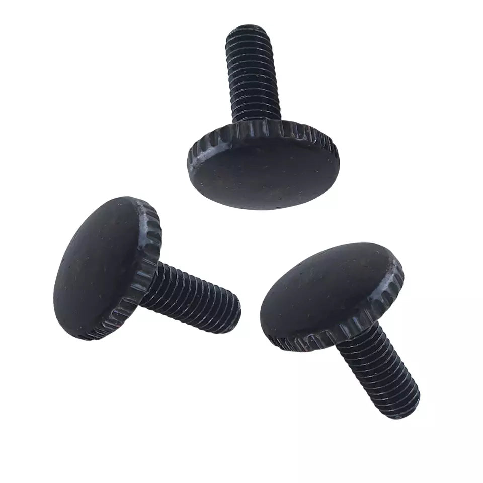 Durable 3-Pack M4 x 12mm Pan Head Hand Tightening Thread Screws for Quick Assembly