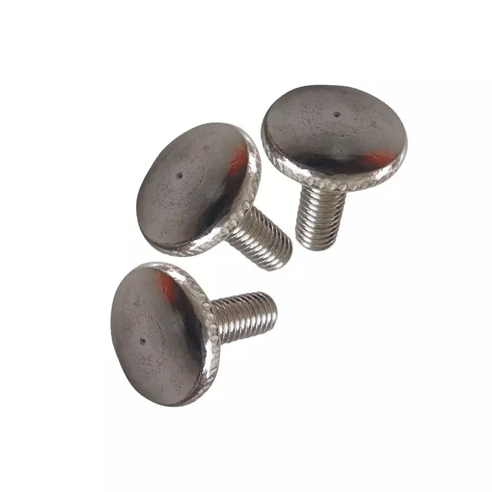 Durable 3-Pack M4 x 12mm Pan Head Hand Tightening Thread Screws for Quick Assembly