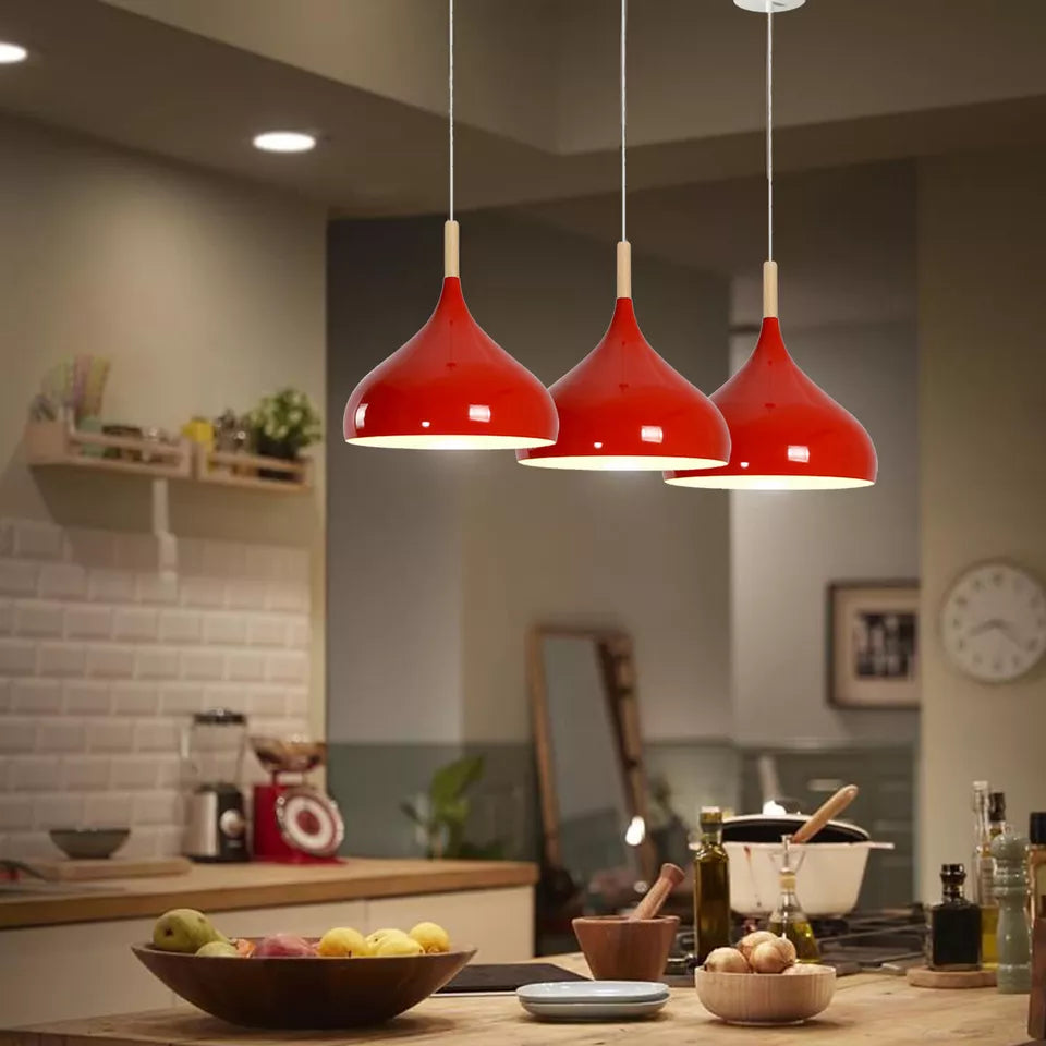 Industrial Dome Metal Ceiling Light Shade, Vintage Retro Pendant Lamp Fixture