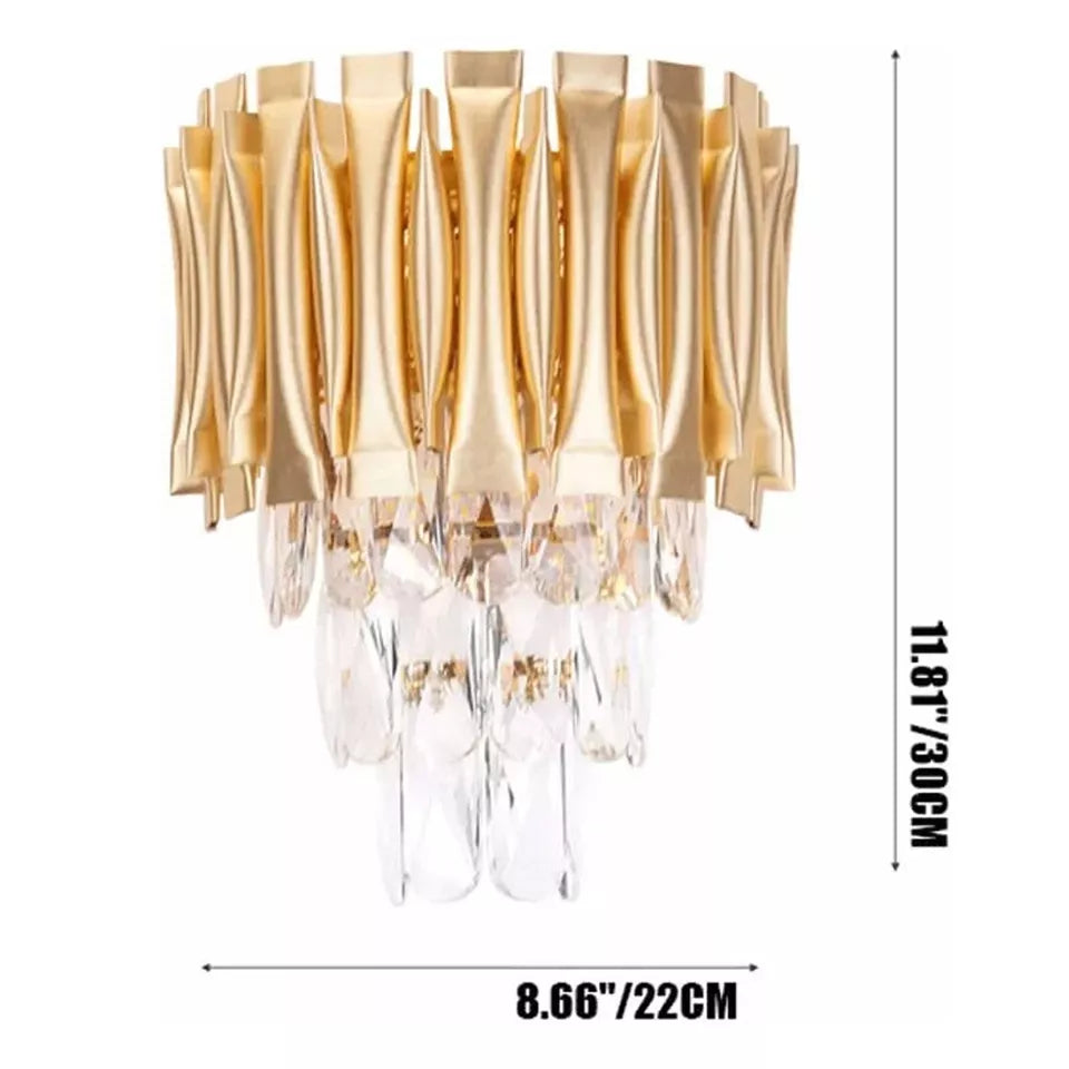 Modern Luxury Gold K9 Crystal LED Ceiling Pendant Light Chandelier Fixture