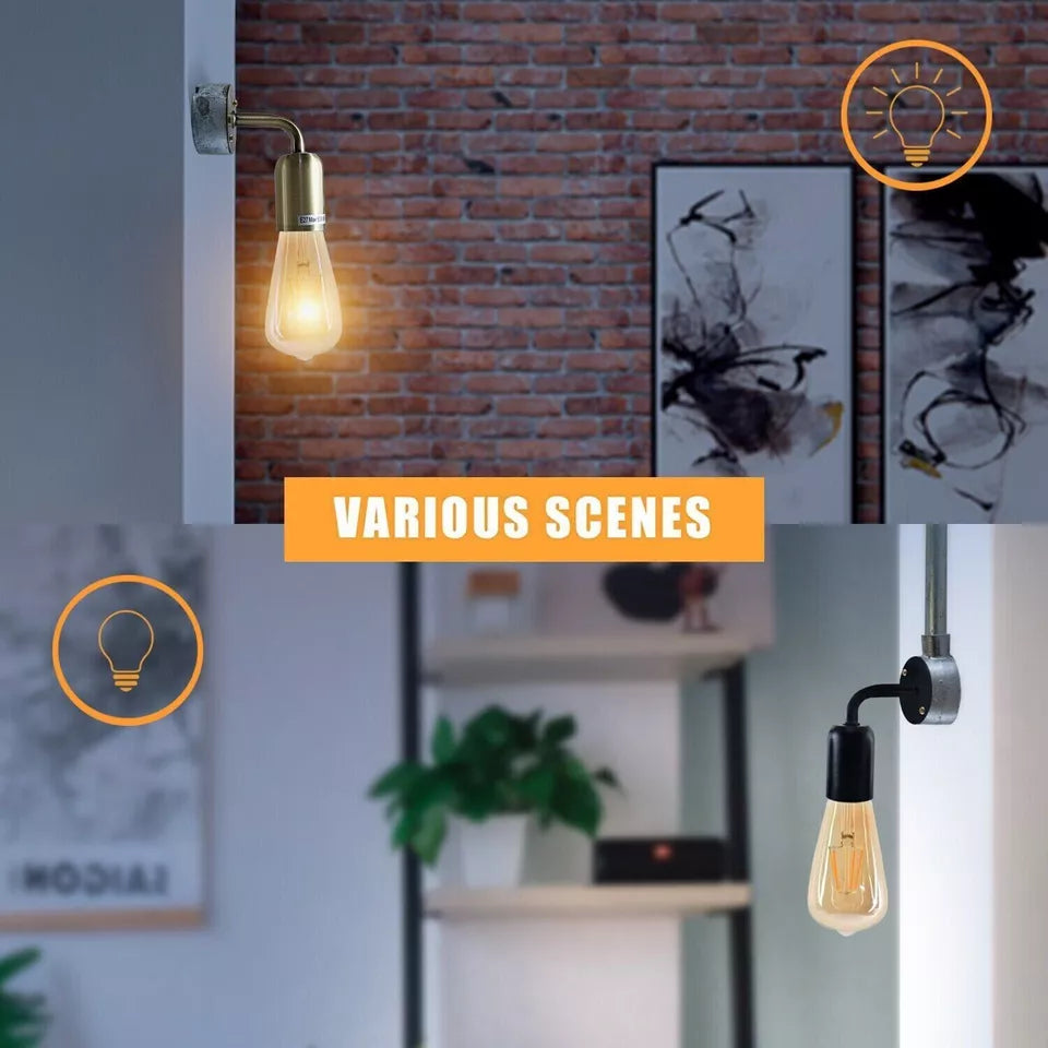 Vintage Wall Sconce Metal Rustic E27 Holder Fitting Wall Lights ~ 6015