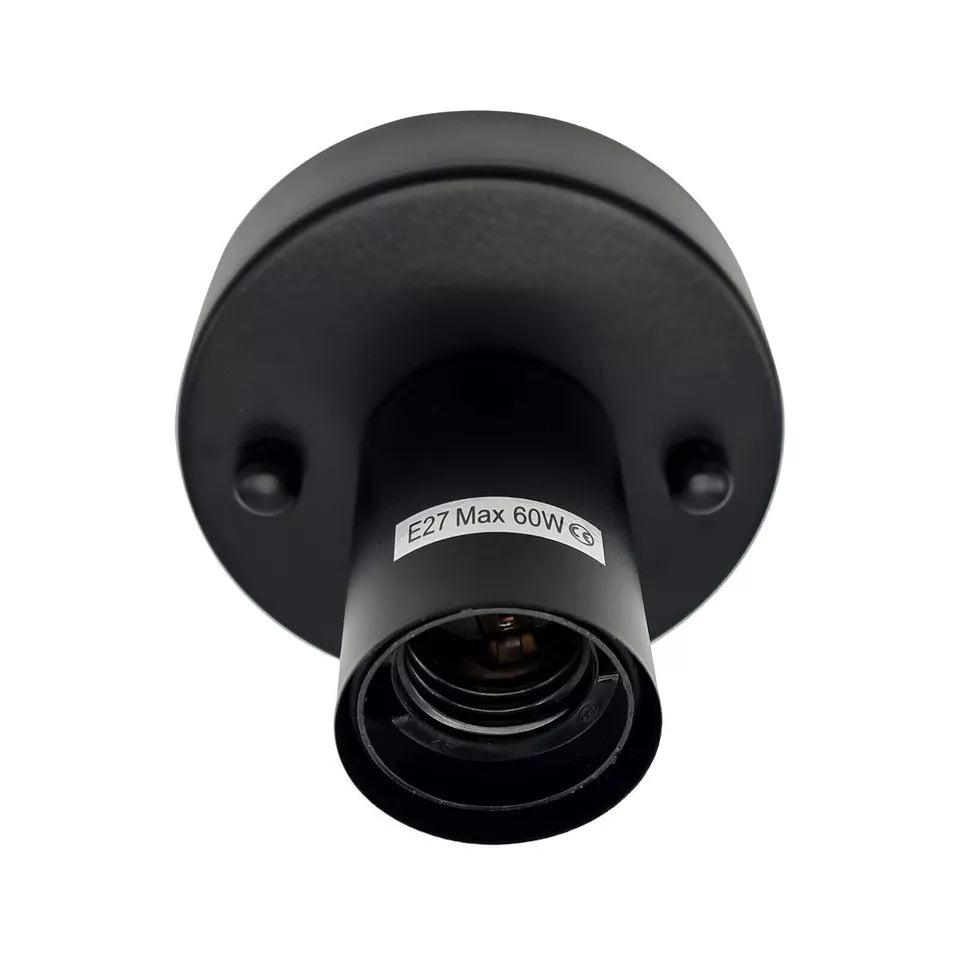 Industrial E27 Plain Pattern Lamp Bulb Holder Edison Light Kit ~6000