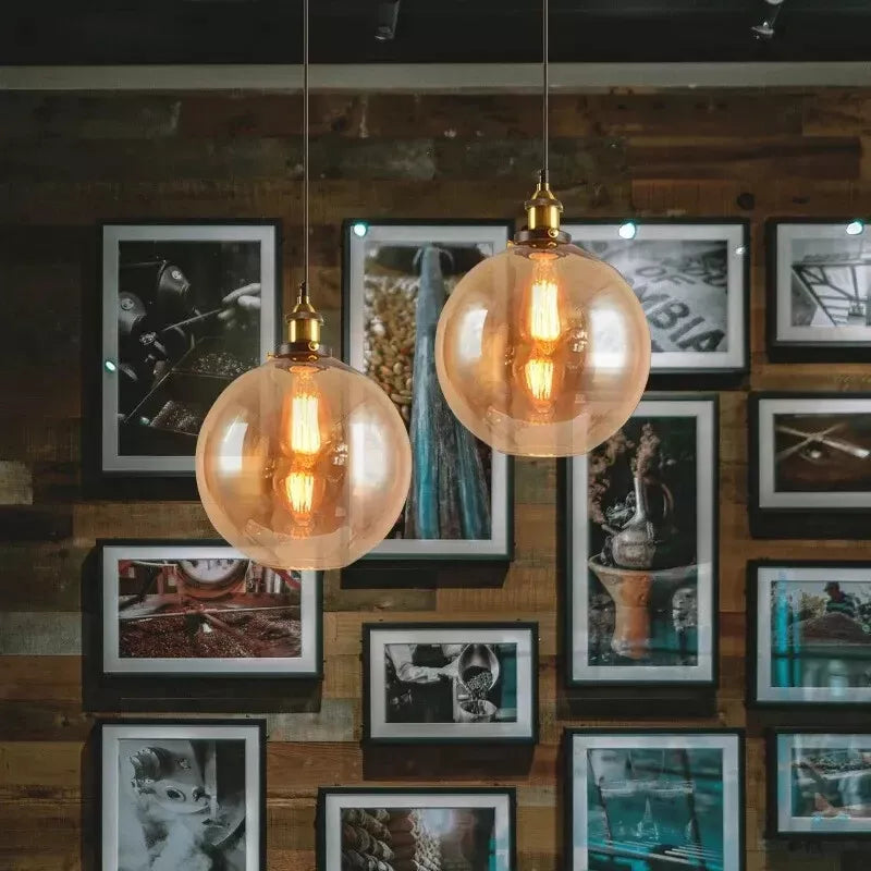 Modern Ceiling Pendant Light Fitting Suspended Pendant Glass Shade ~6019