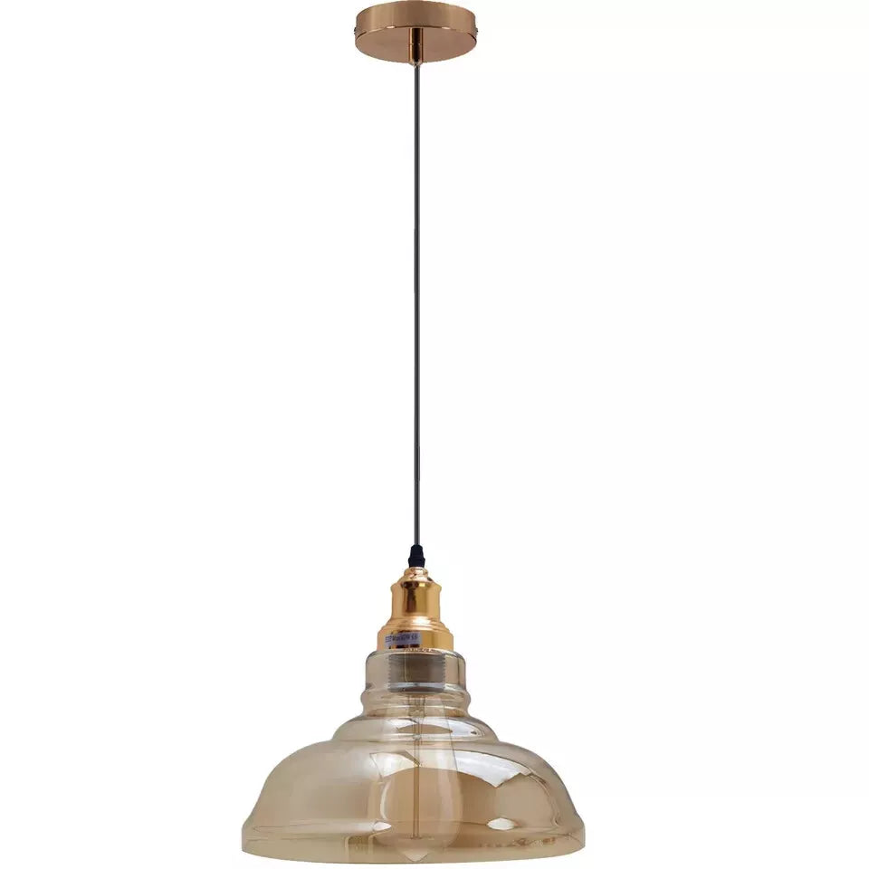 Modern Ceiling Pendant Light Fitting Suspended Pendant Glass Shade ~6019