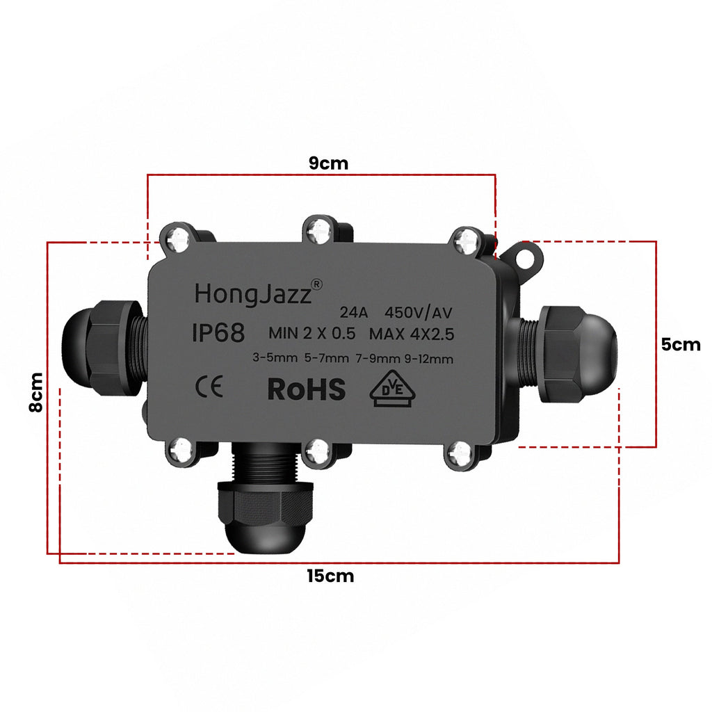 IP68 Underground Waterproof Electrical Junction Box Cable Protection Connectors