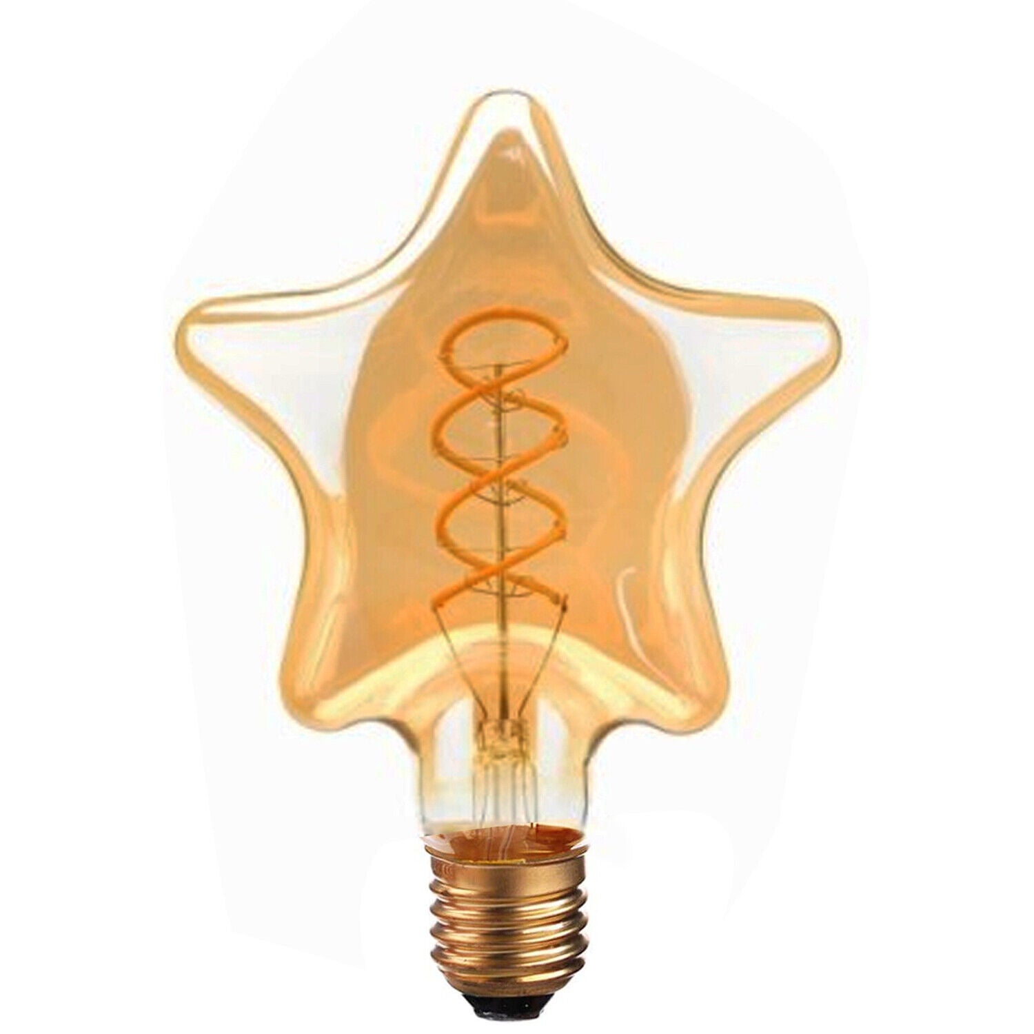 E27 LED Filament Star Bulb: 4W Warm White Decorative Vintage Style Light