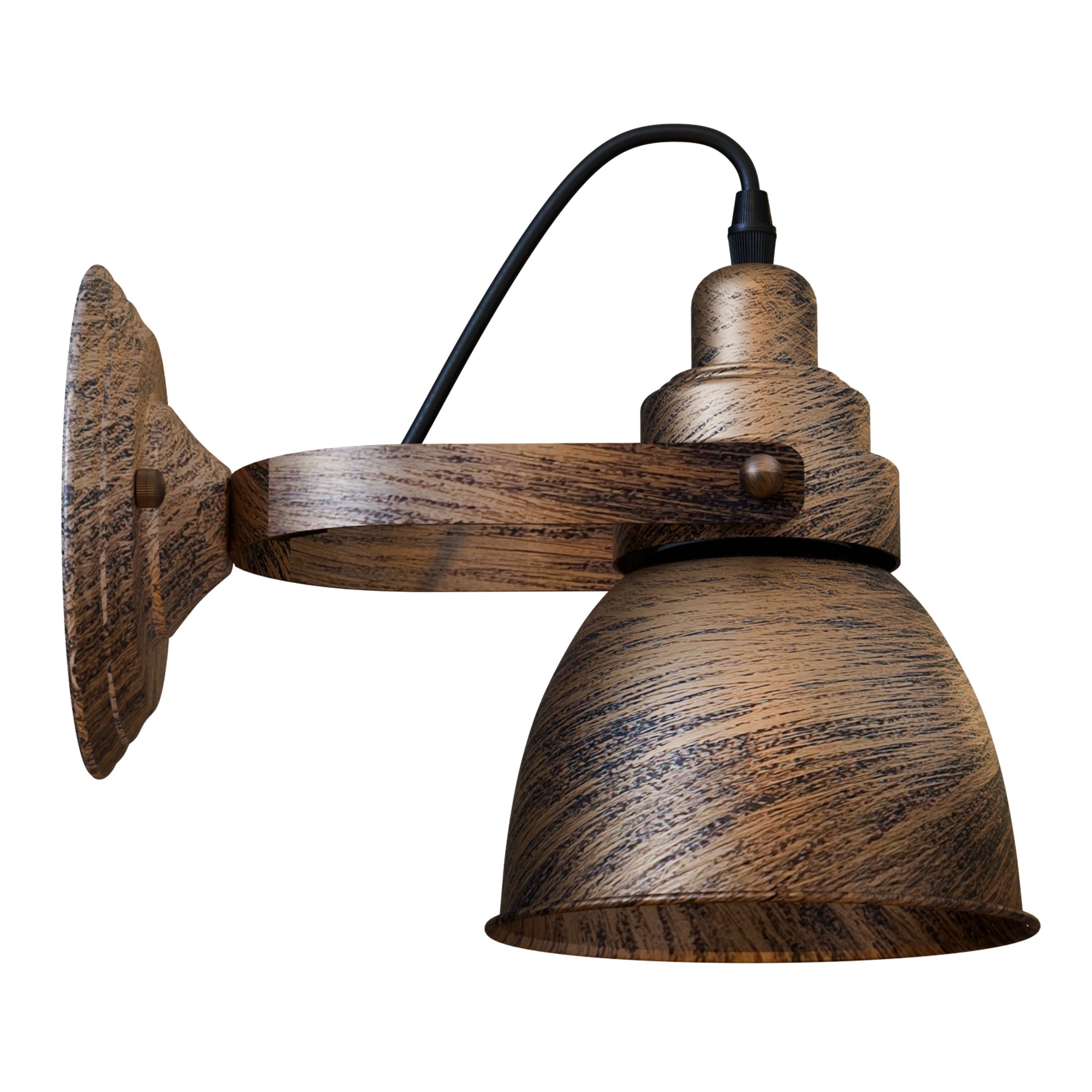 Industrial Bell Shade Dimmable Wall Sconce Light, Metal Retro Downwards Contemporary Fixture