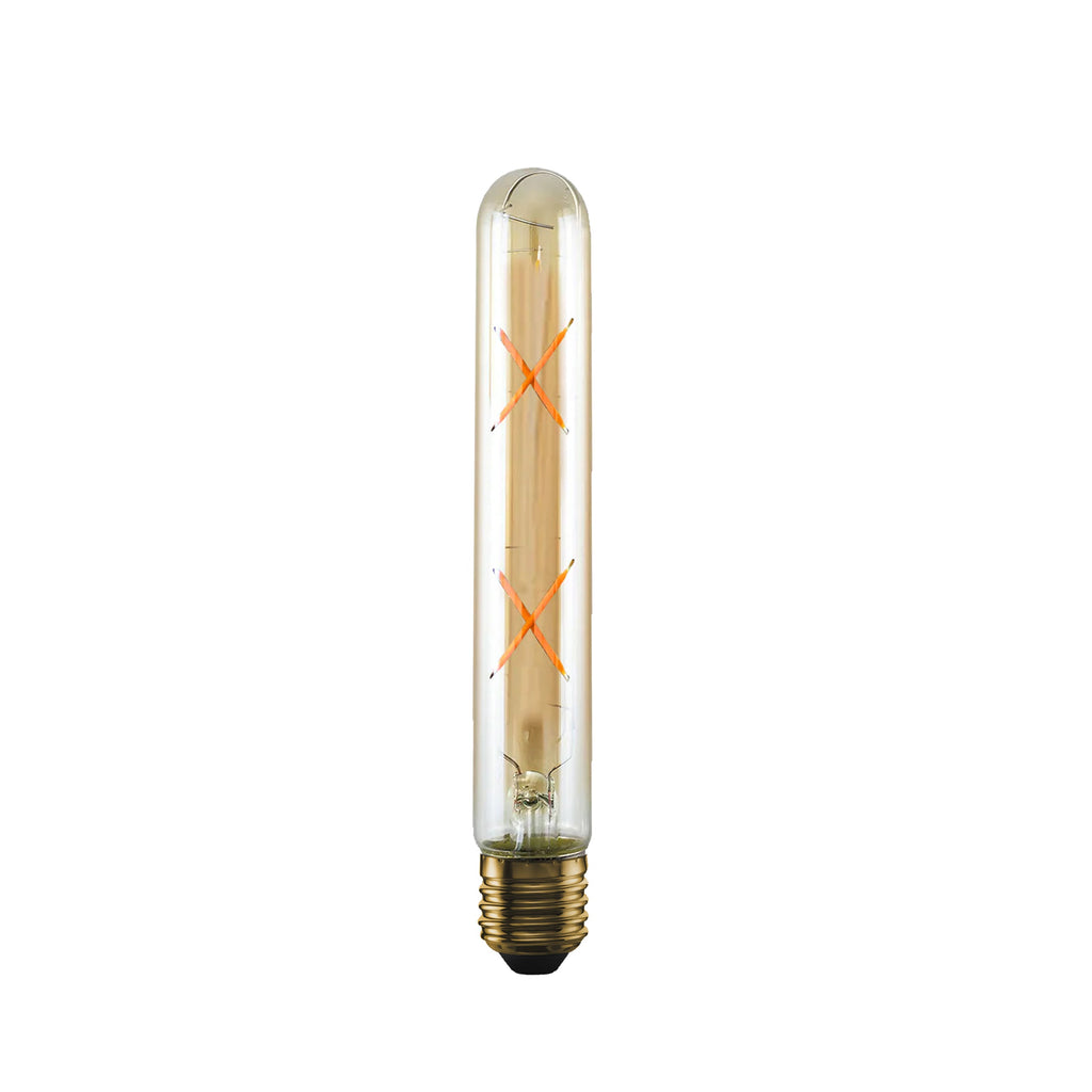 Vintage Amber Glass T185 LED Filament Dimmable Bulb, Warm White 2700K