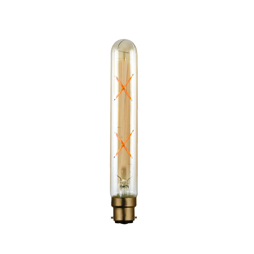 Vintage Amber Glass T185 LED Filament Dimmable Bulb, Warm White 2700K