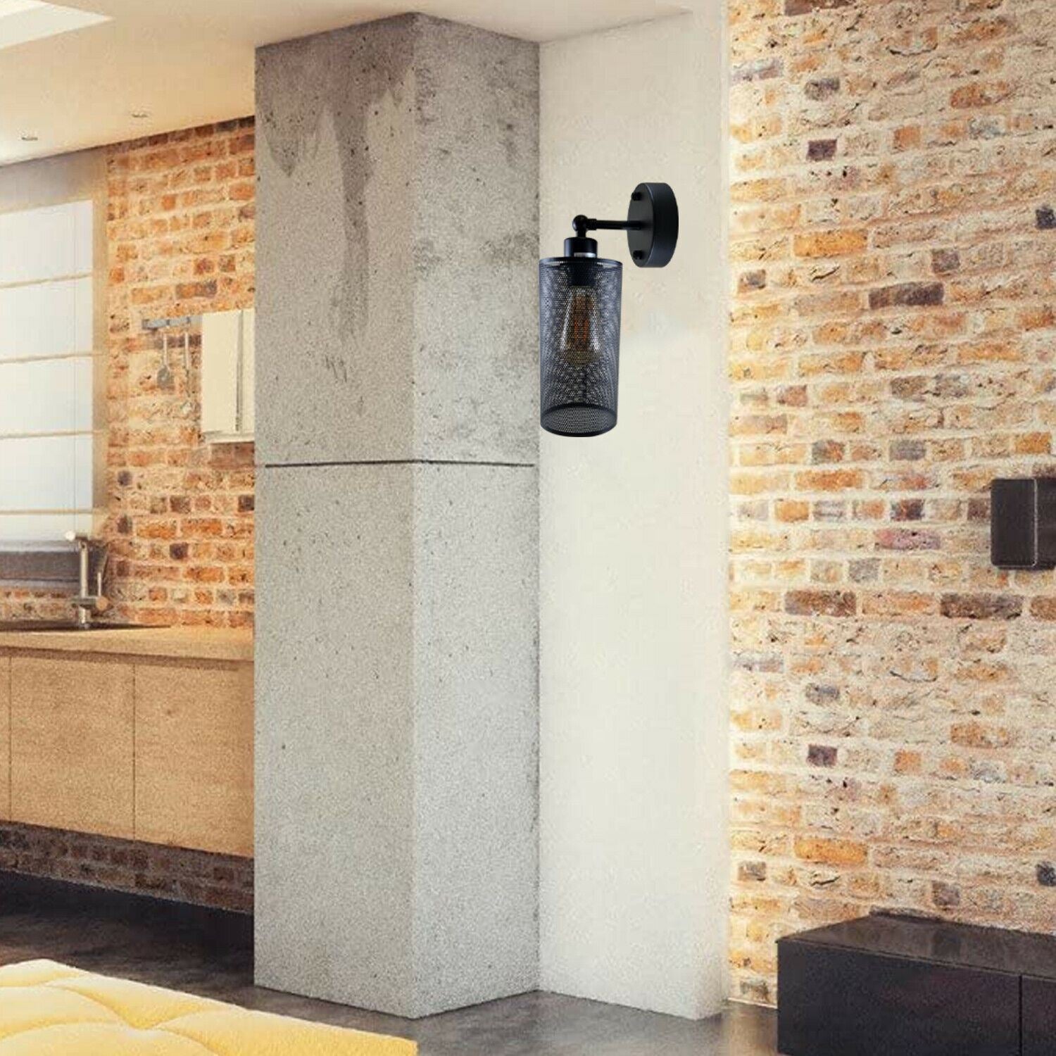 Modern Industrial Black Adjustable Arm Wall Light Fixtures Hallway ~1237