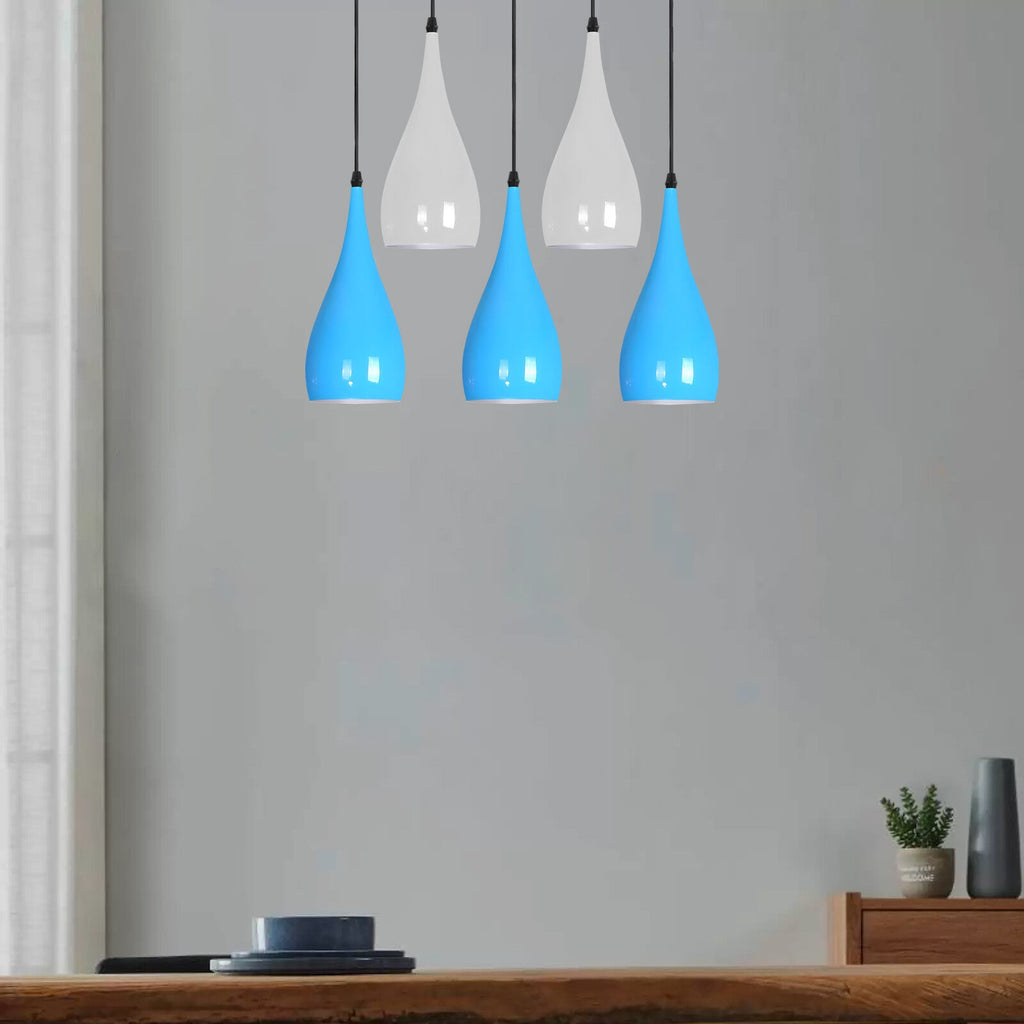 5 Way Ceiling Pendant Light Industrial Hanging Lamp ~6108