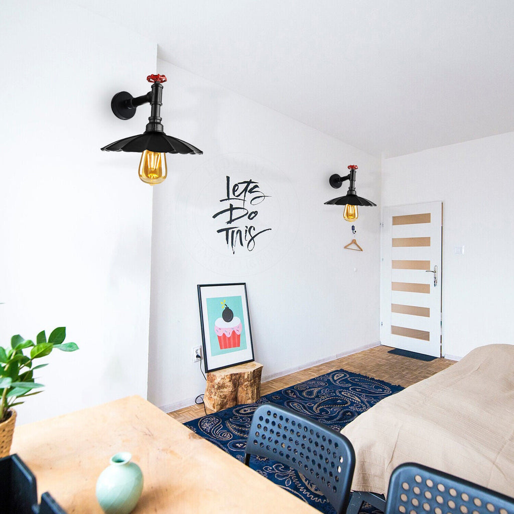 Industrial Pipe Wall Lighting Fixture ~ 5861