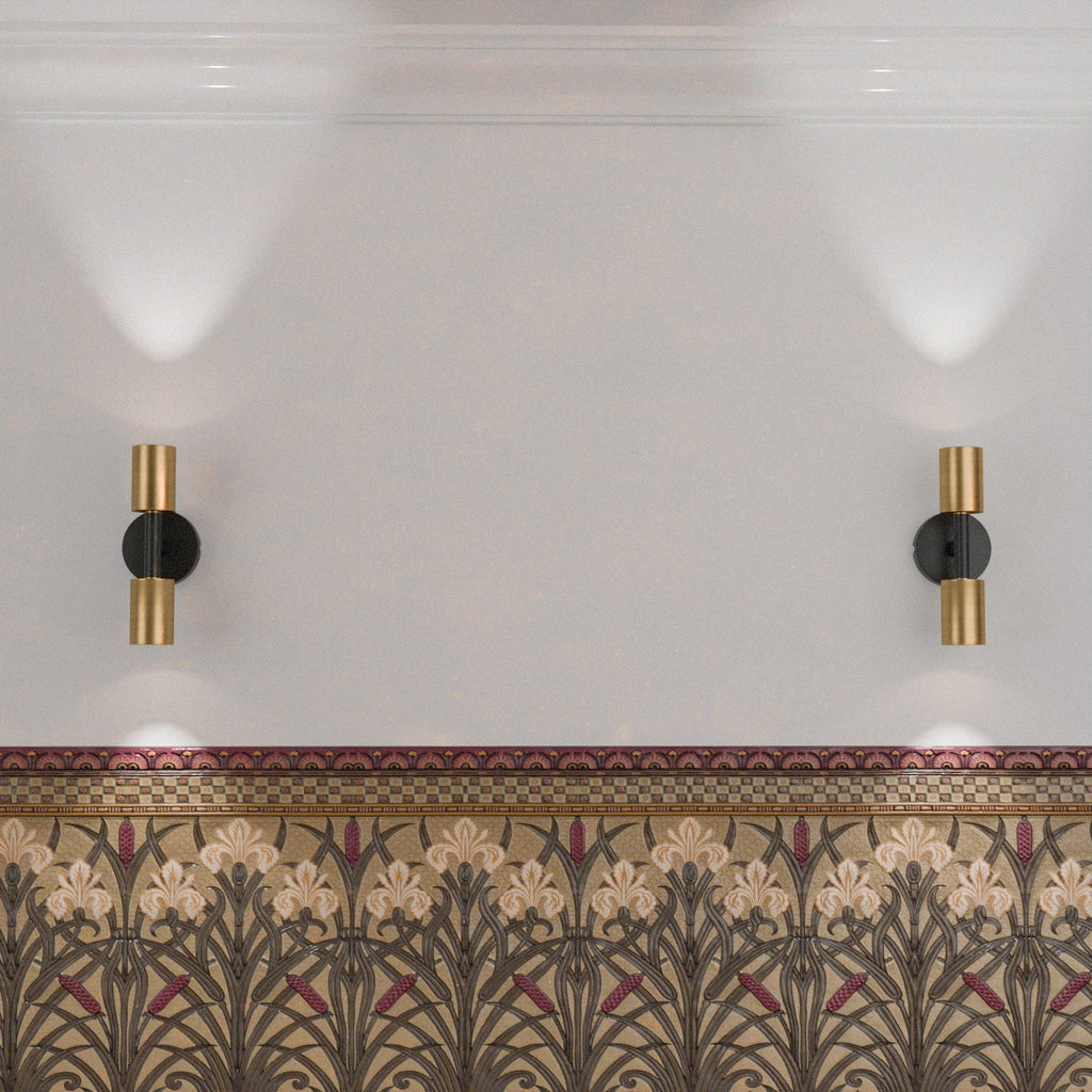 Modern Dual Head GU10 Wall Light - Stylish Up Down Metal Fixture