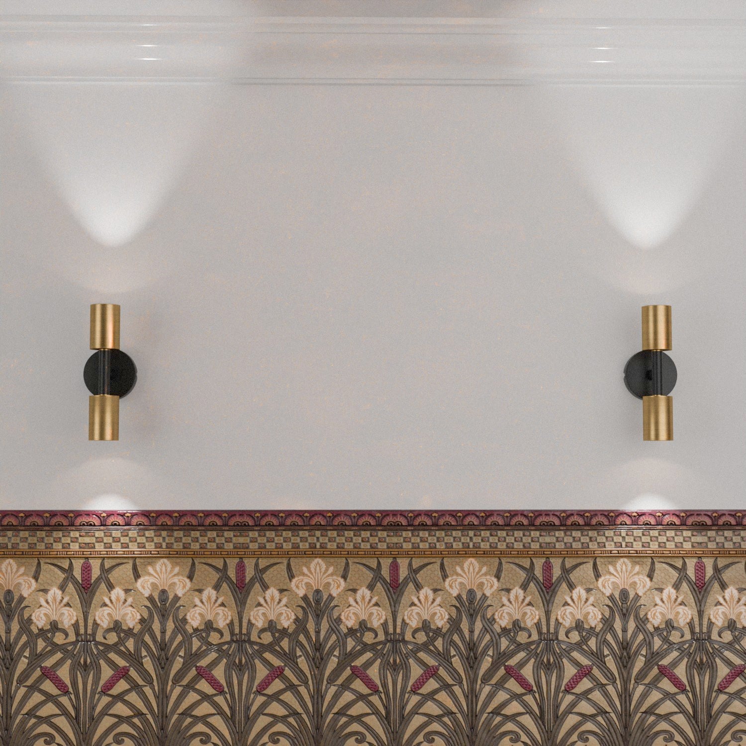 Modern Dual Head GU10 Wall Light - Stylish Up Down Metal Fixture
