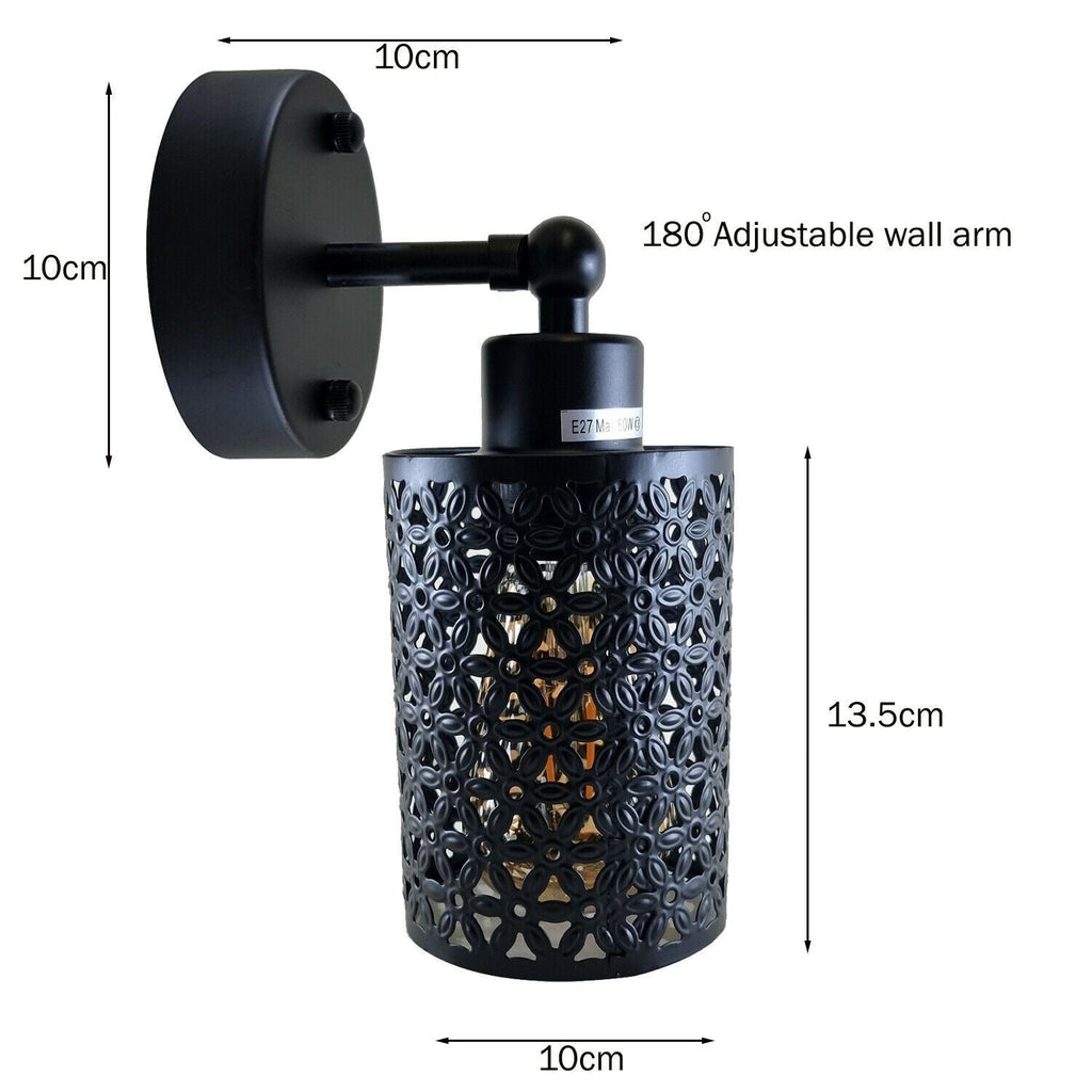Modern Industrial Black Adjustable Arm Wall Light Fixtures Hallway ~1237