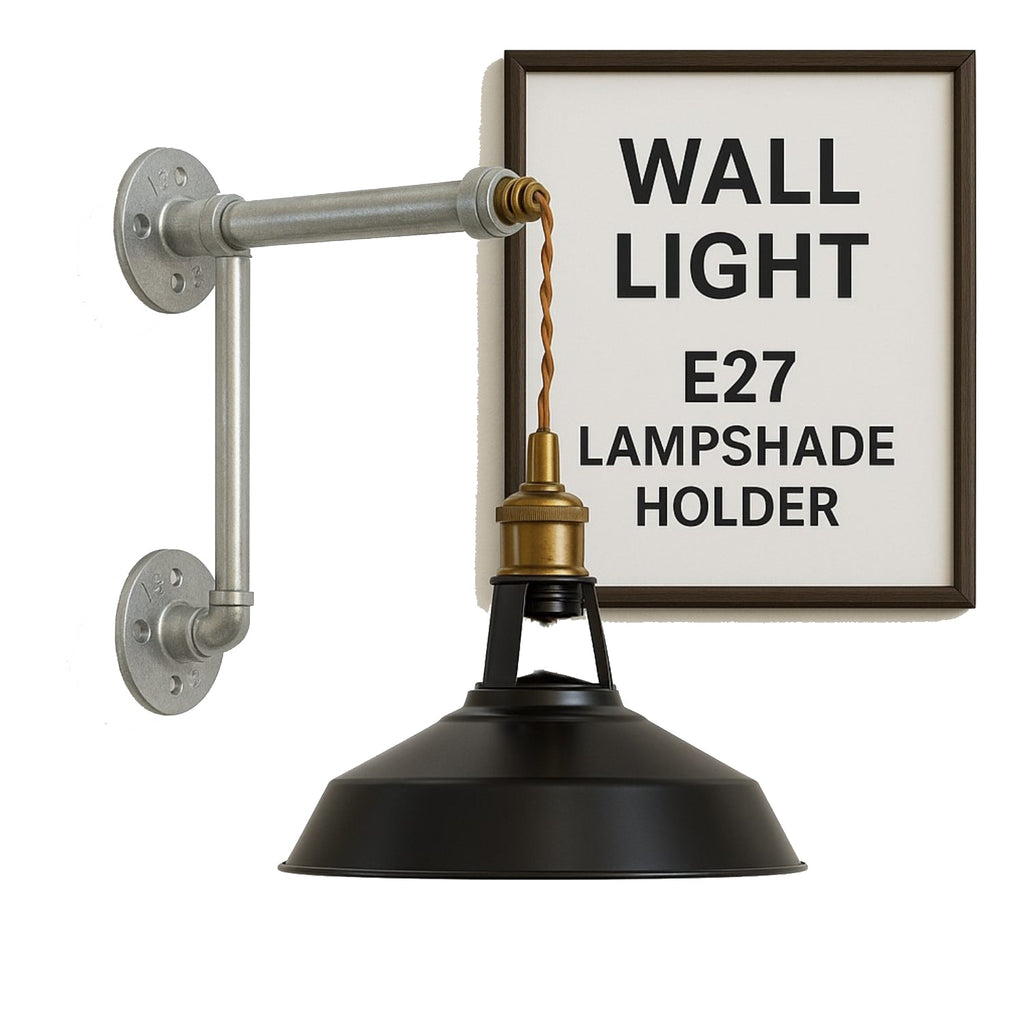 Industrial Wall Light Metal Barn Shade DIY Mount Kit ~ 6118