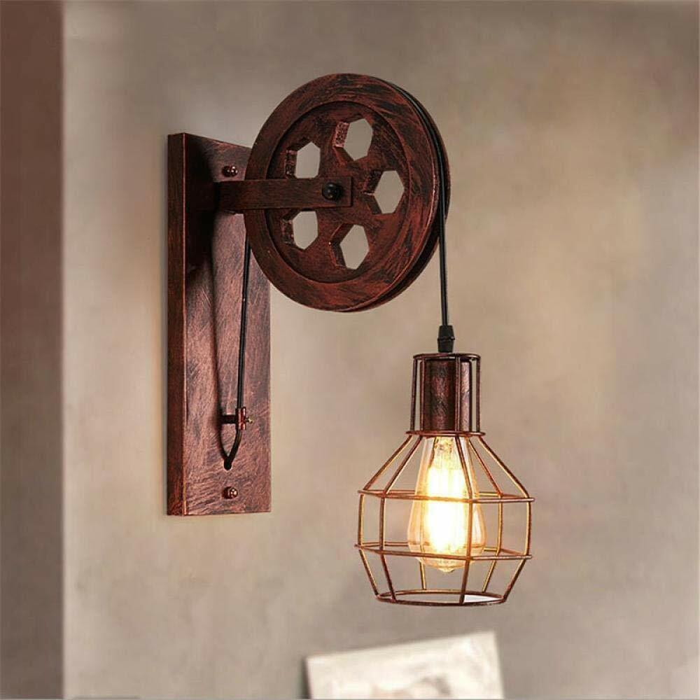 LEDSone Vintage Steampunk Industrial Table Lamp with Flat Metal Shade