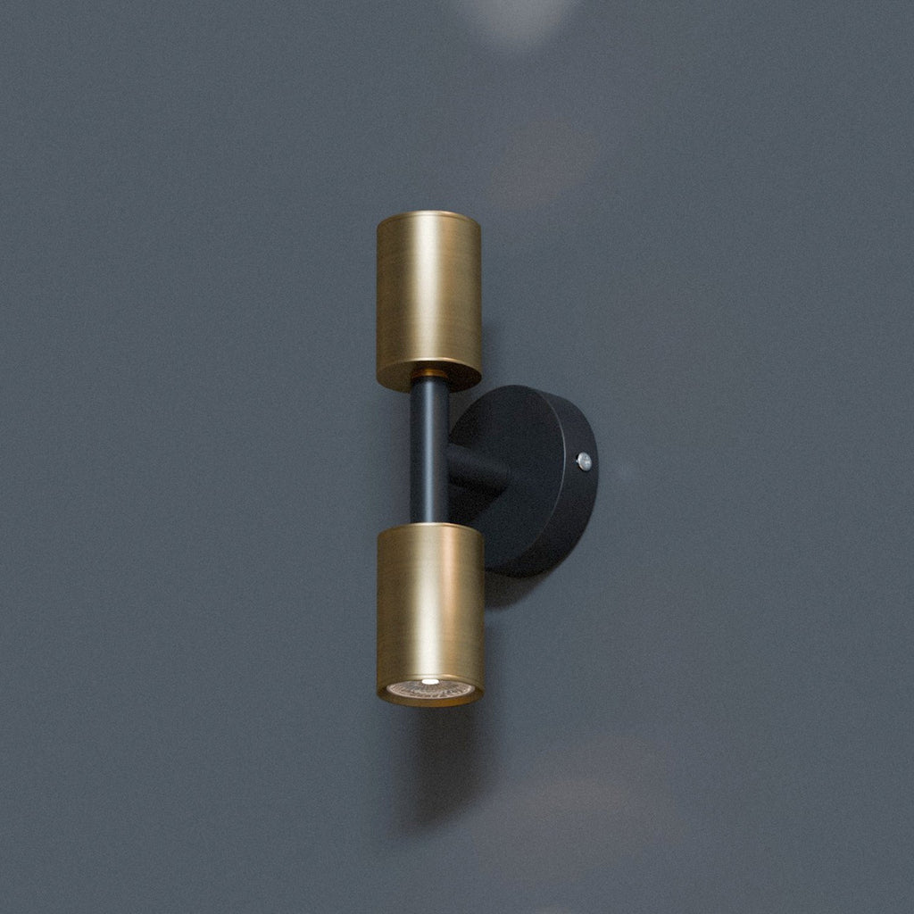 Modern Dual Head GU10 Wall Light - Stylish Up Down Metal Fixture