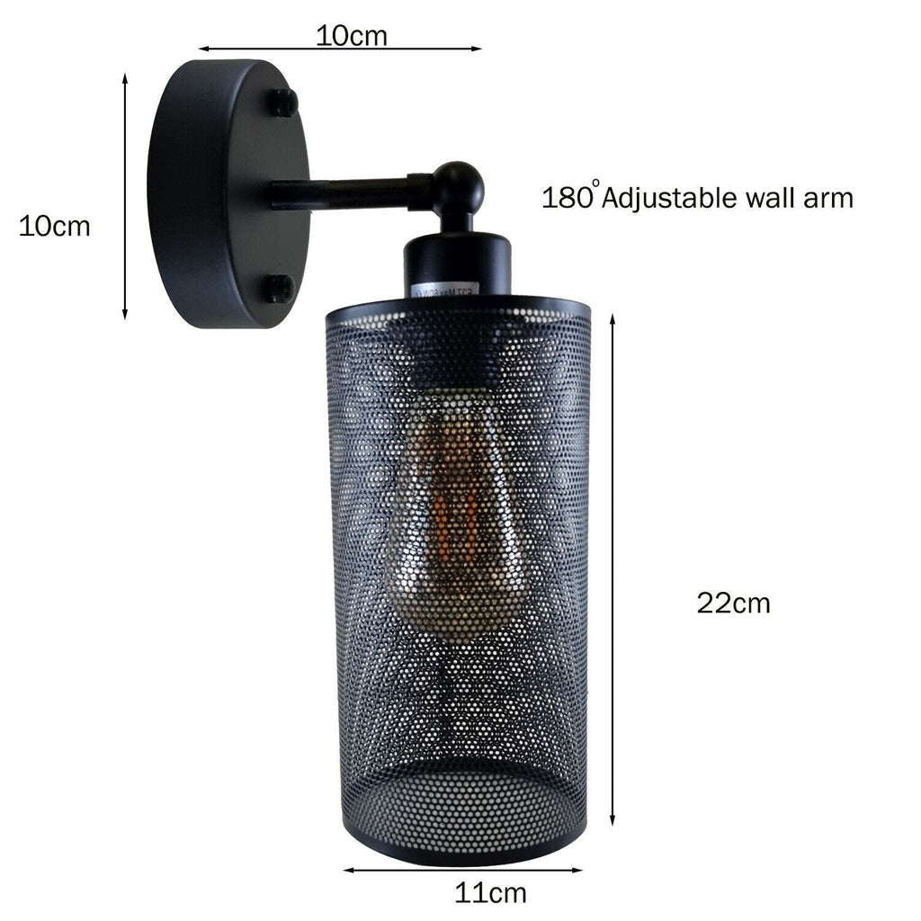 Modern Industrial Black Adjustable Arm Wall Light Fixtures Hallway ~1237
