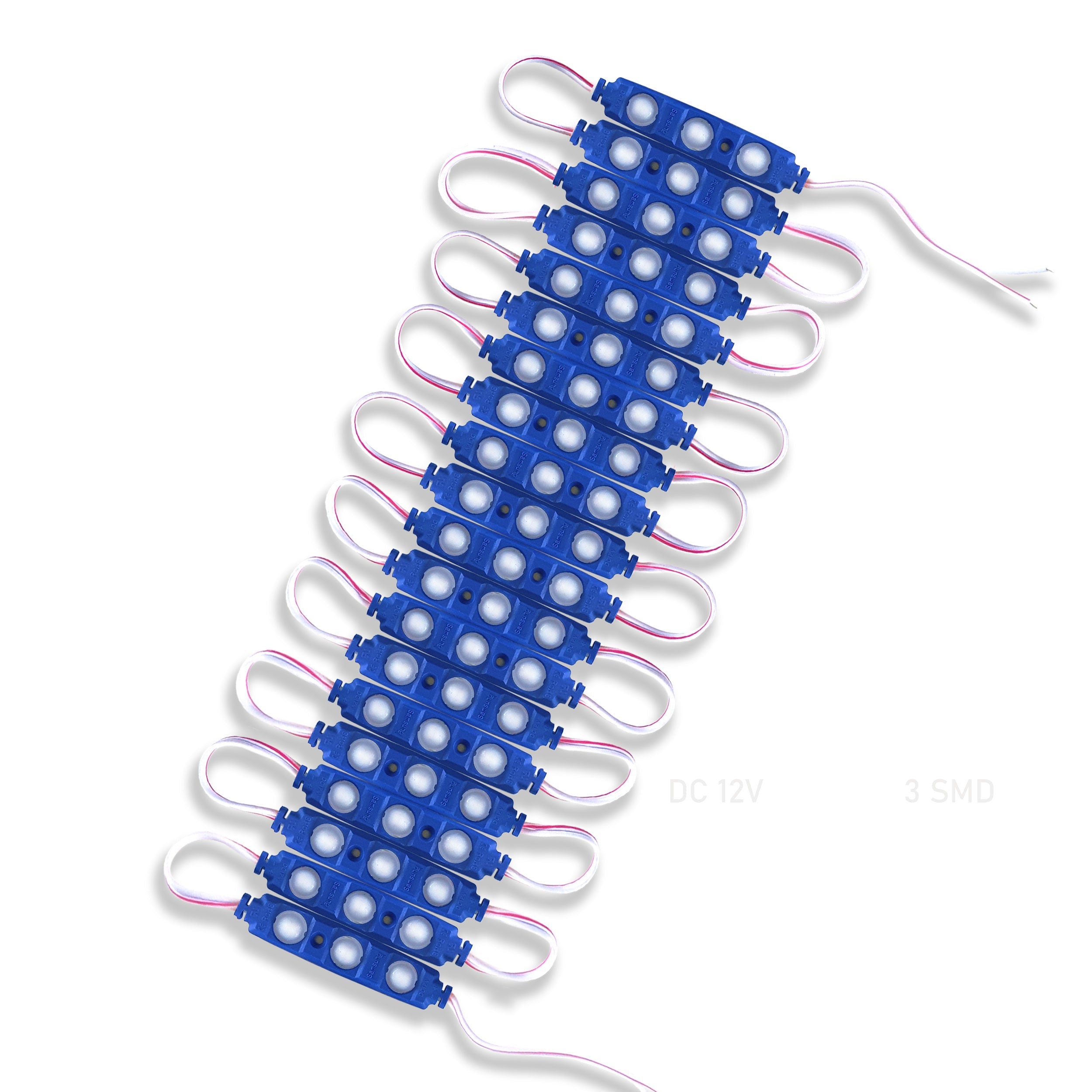 Bright Blue 12V IP67 Waterproof LED Module for Outdoor Signage & Backlighting