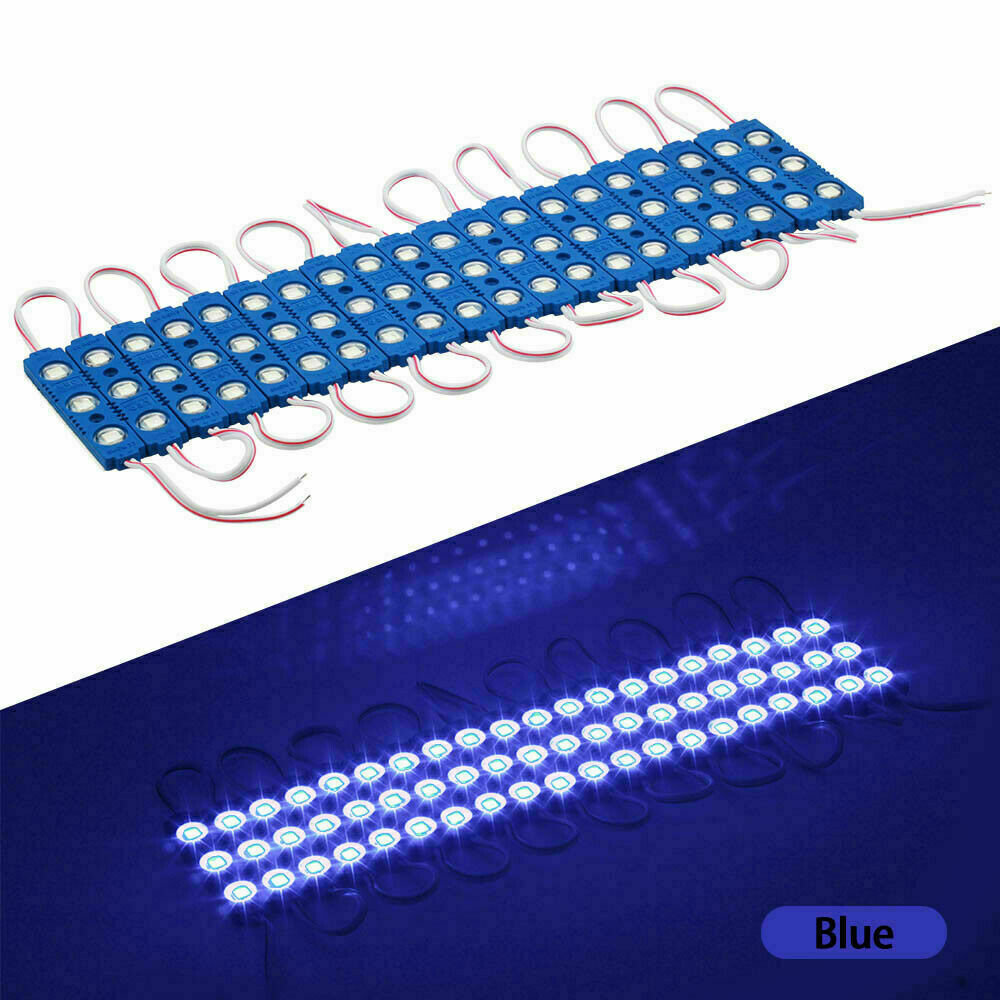 12V Blue LED Modules IP67 Waterproof for Outdoor Signage & Backlighting