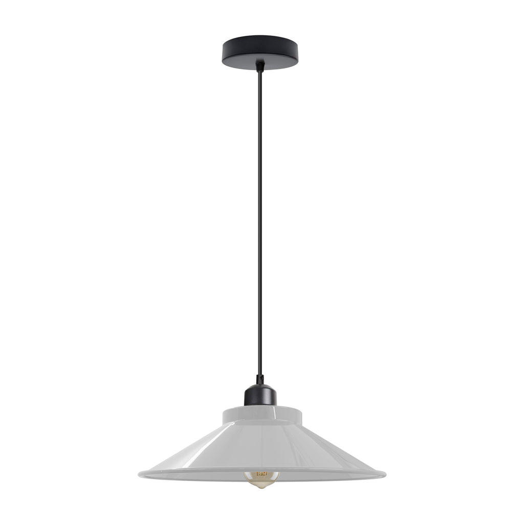 Adjustable Vintage Metal Single Head Hanging Pendant Light with E27 Socket