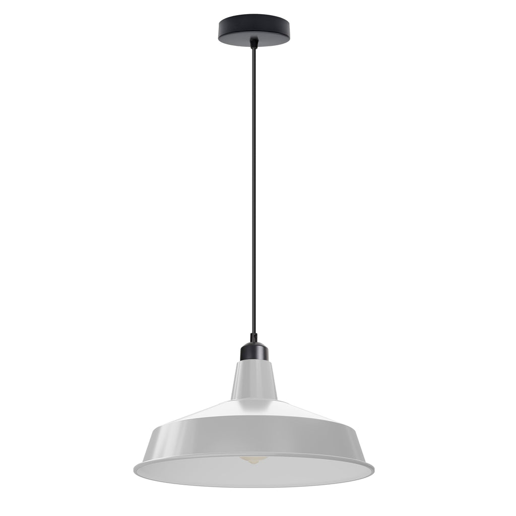 Vintage Industrial Metal Pluto Shade Pendant Light Modern Ceiling Fixture E27 Compatible Bulb