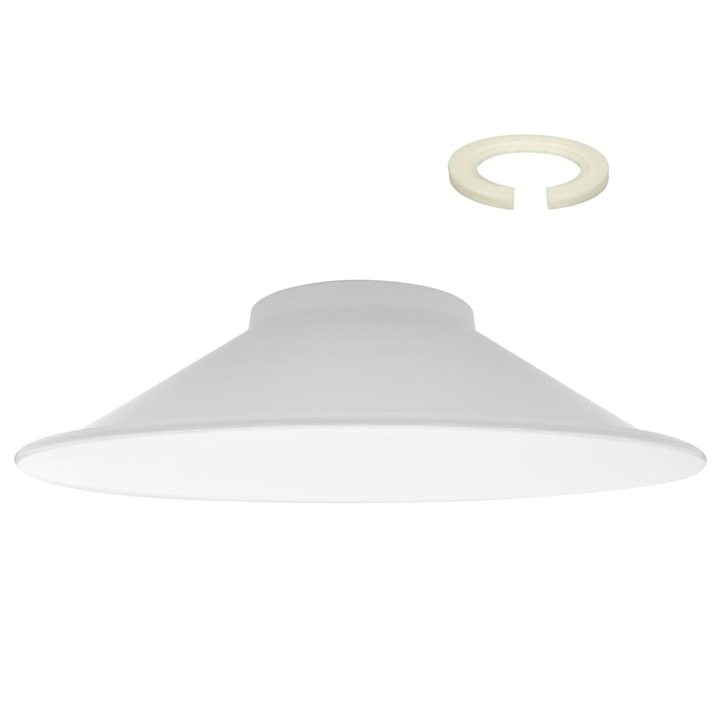Easy Fit Retro Industrial Metal Cone Lamp Shade for Modern Interiors
